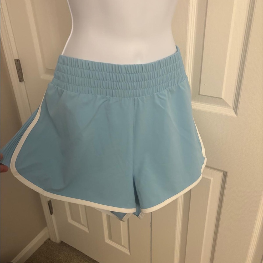 Light Blue Women's Athletic Shorts